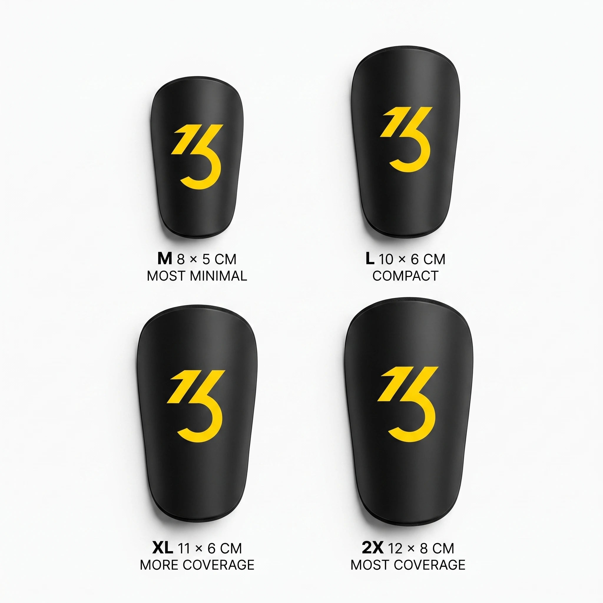 miniguard shin protection soccer sizes